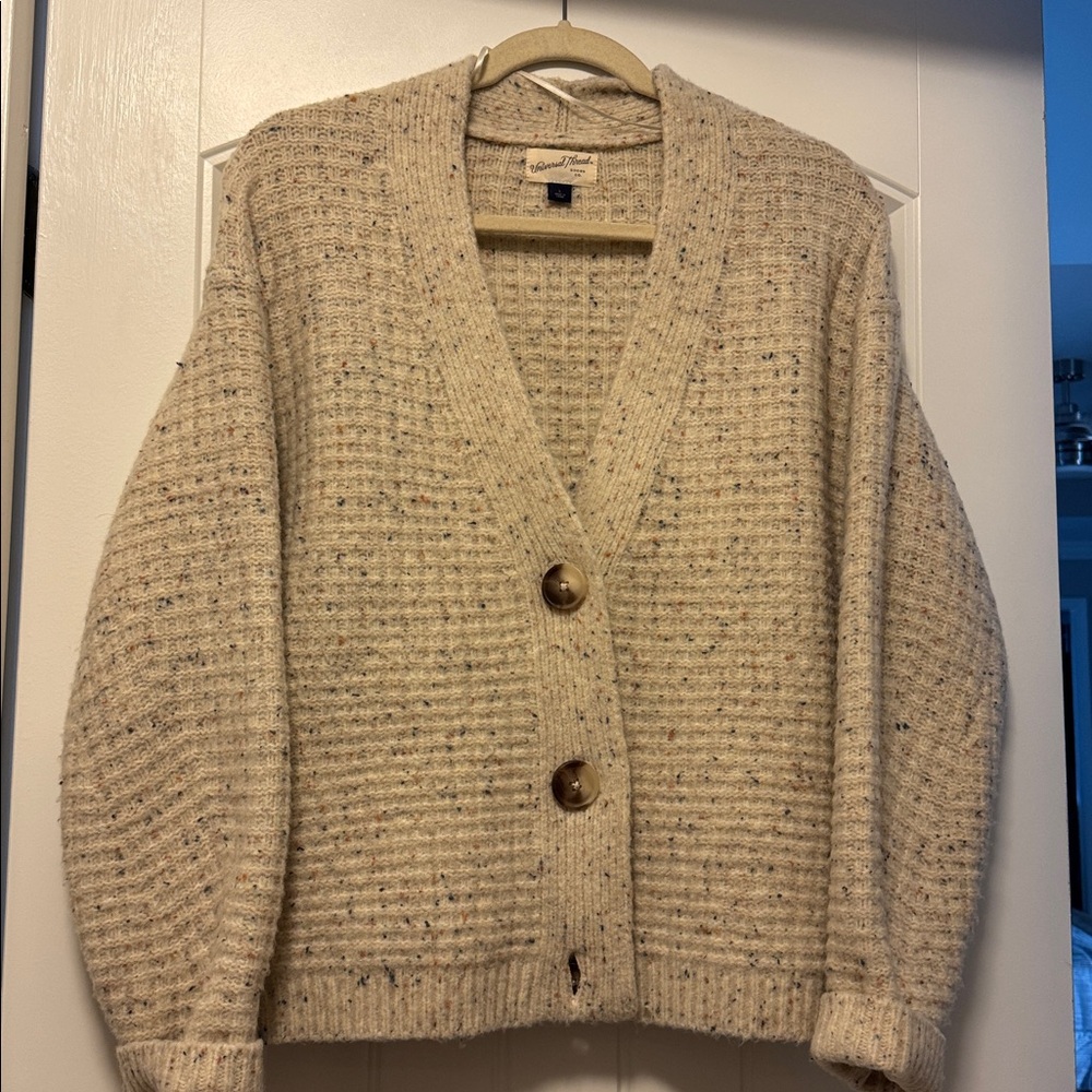 Universal Thread Speckled Cream Cardigan - Picture 3 of 4